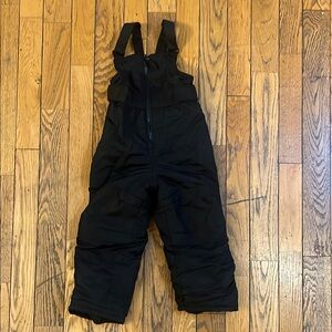 Kids Black Snow Bib